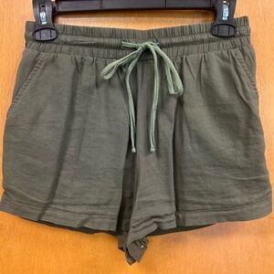 Olive Green Women's Shorts